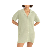 RHYTHM W ABBY KNIT SHIRT DRESS