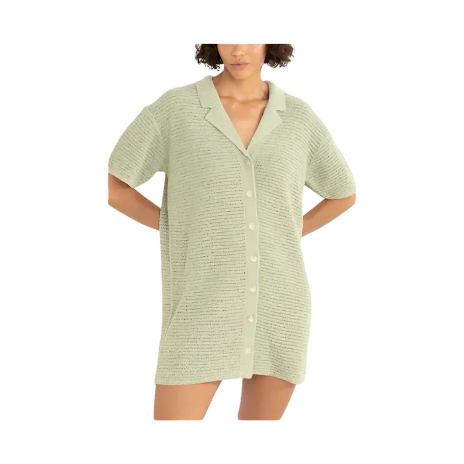 RHYTHM W ABBY KNIT SHIRT DRESS