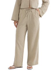 RHYTHM W LUCA CHECKED DRAWSTRING PANT