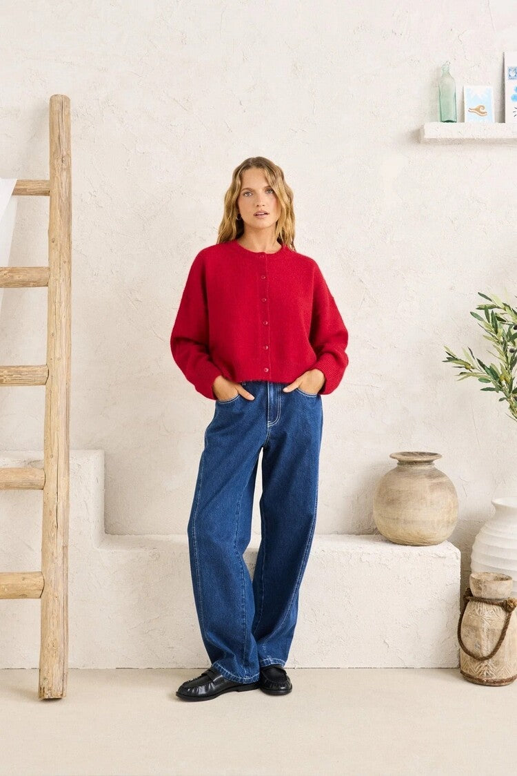 RHYTHM ESTELLE FLUFFY CARDIGAN