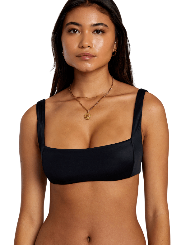 RVCA W SOLID SQUARE BRALETTE BIKINI TOPS - Boutique Homies