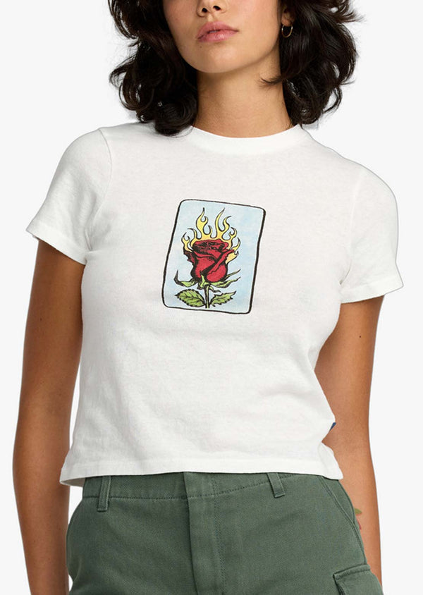 RVCA W SPANKY LOTERIA 411 TEE