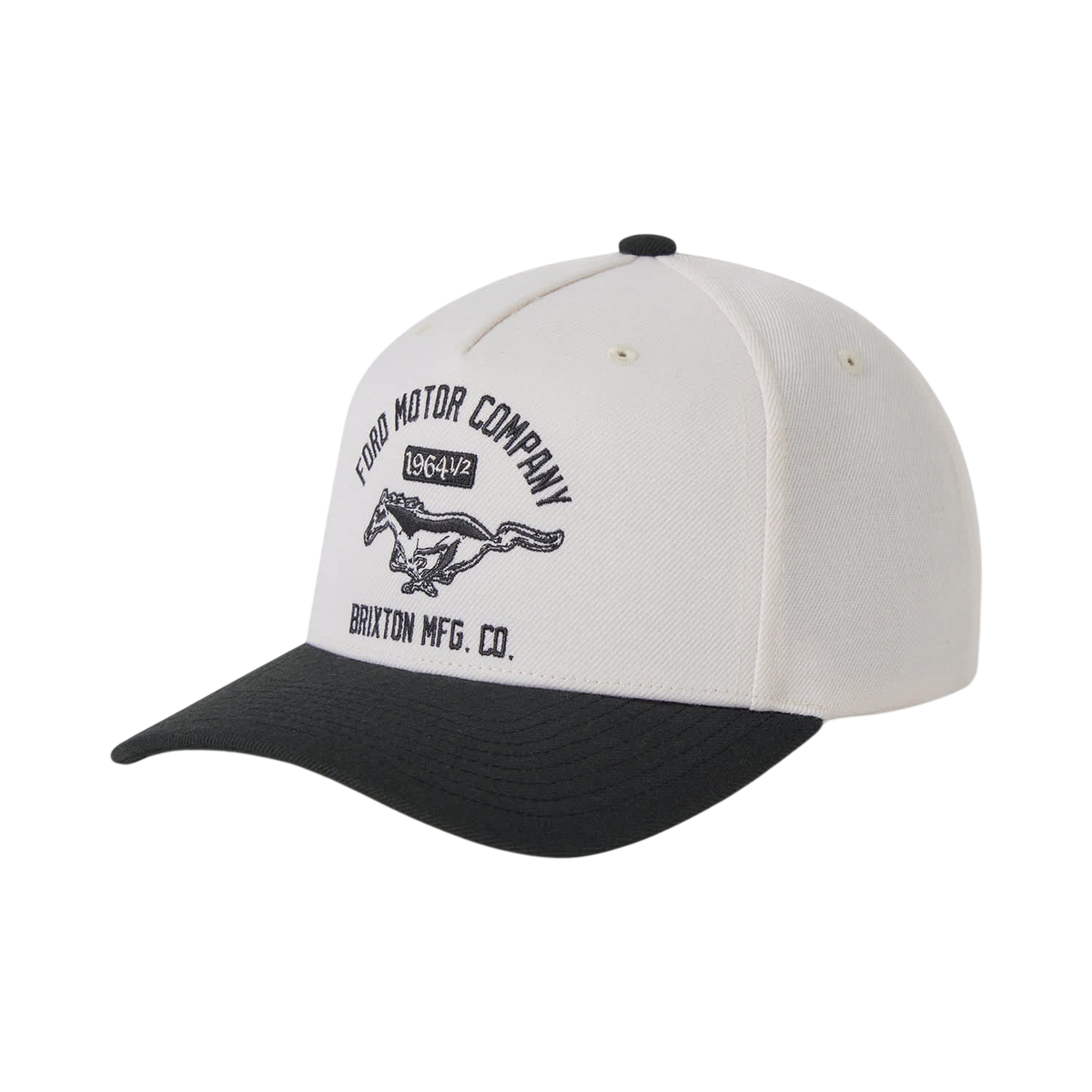 BRIXTON X FORD MUSTANG SNAPBACK - Wimbledone White/Burnt Rubber