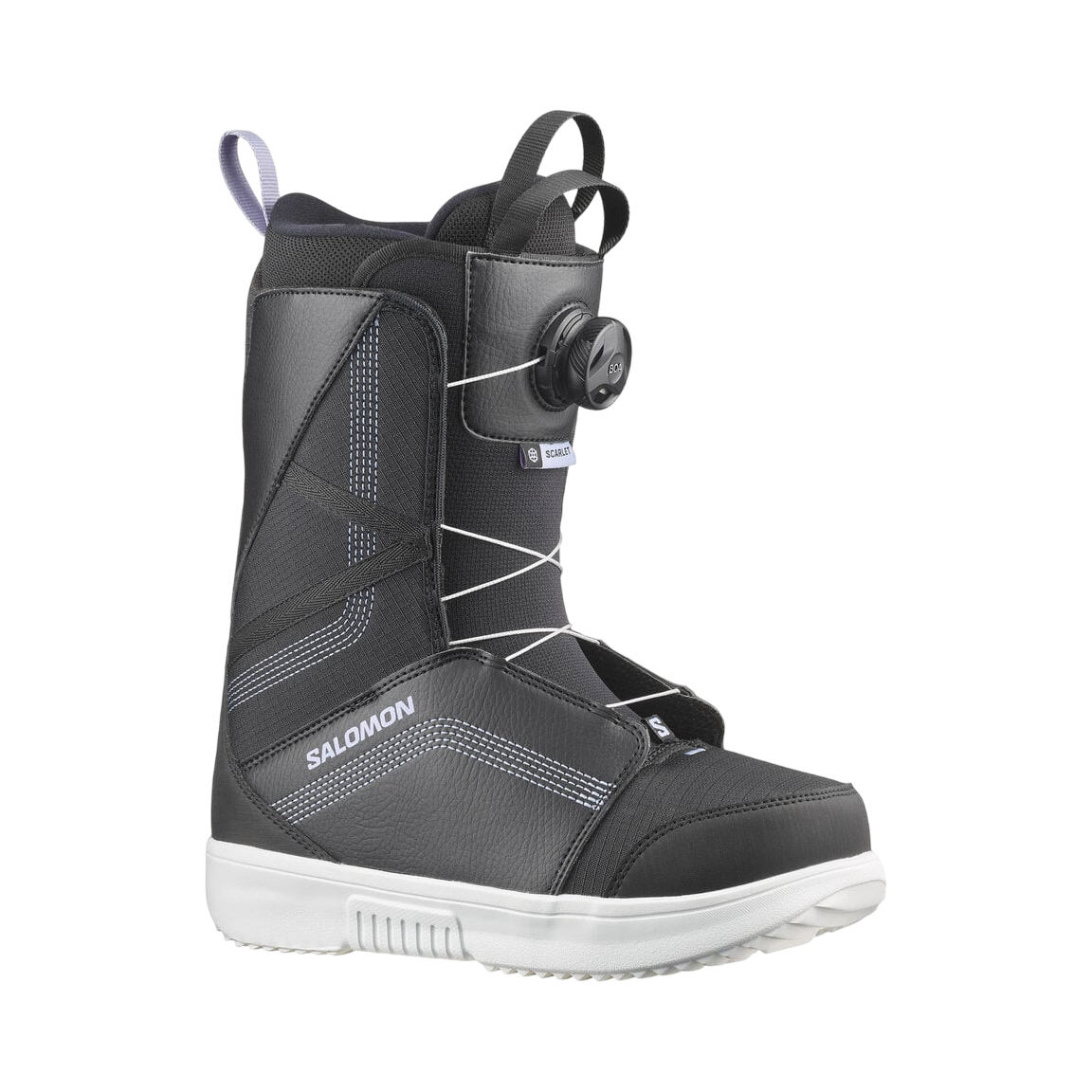 SALOMON W SCARLET BOA BOOTS - Boutique Homies