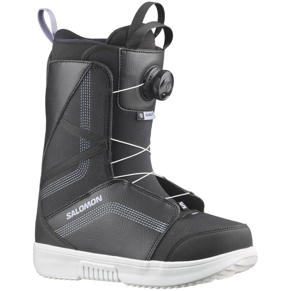 SALOMON W SCARLET BOA BOOTS - Boutique Homies