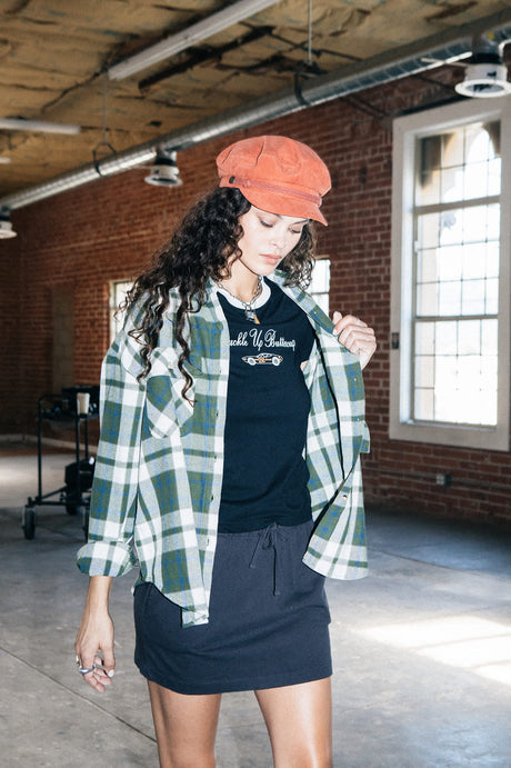 BRIXTON W BOWERY VINTAGE L/S OVERSHIRT 