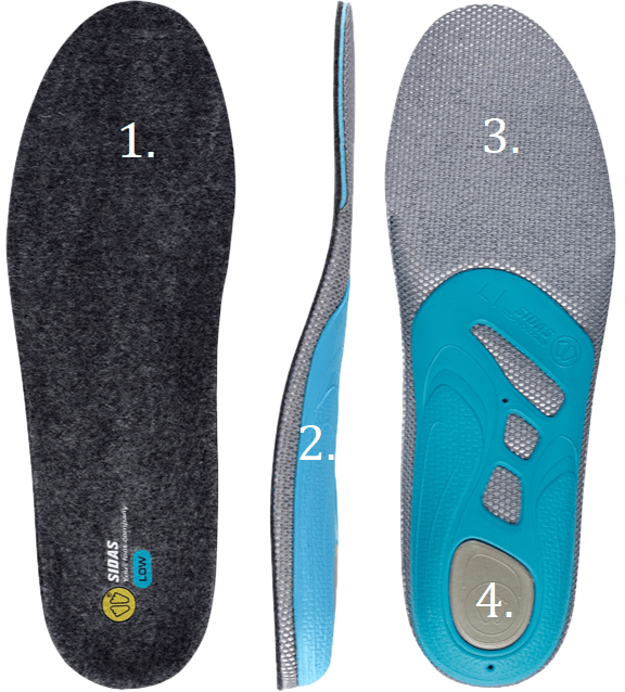 SIDAS 3FEET MERINO LOW INSOLES - Boutique Homies