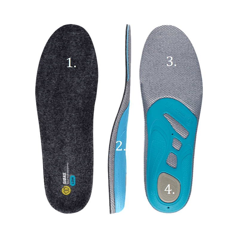 SIDAS 3FEET MERINO LOW INSOLES - Boutique Homies