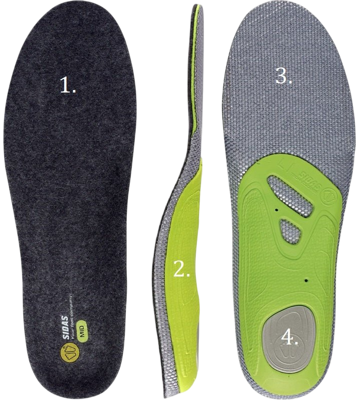 SIDAS 3FEET MERINO MID INSOLES - Boutique Homies
