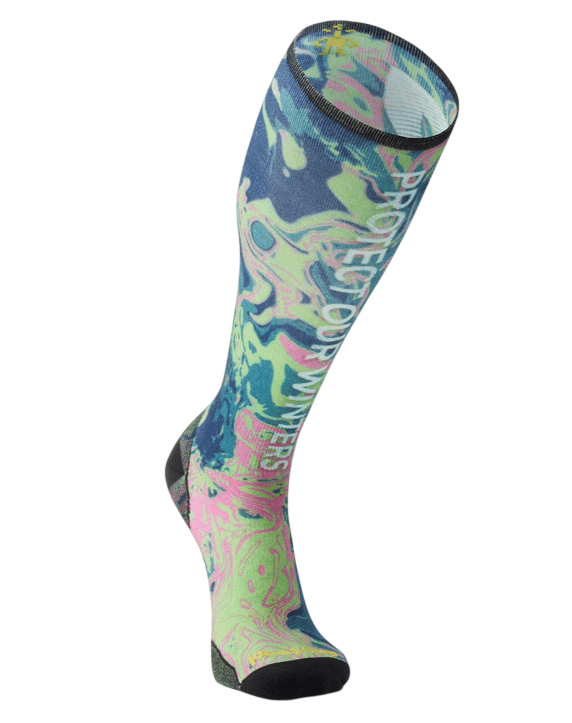 SMARTWOOL M SKI ZERO CUSHION POW PRINT OTC SOCKS - Boutique Homies