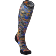 SMARTWOOL W SKI TARGETED CUSHION ROYAL FLORAL OTC SOCKS - Boutique Homies
