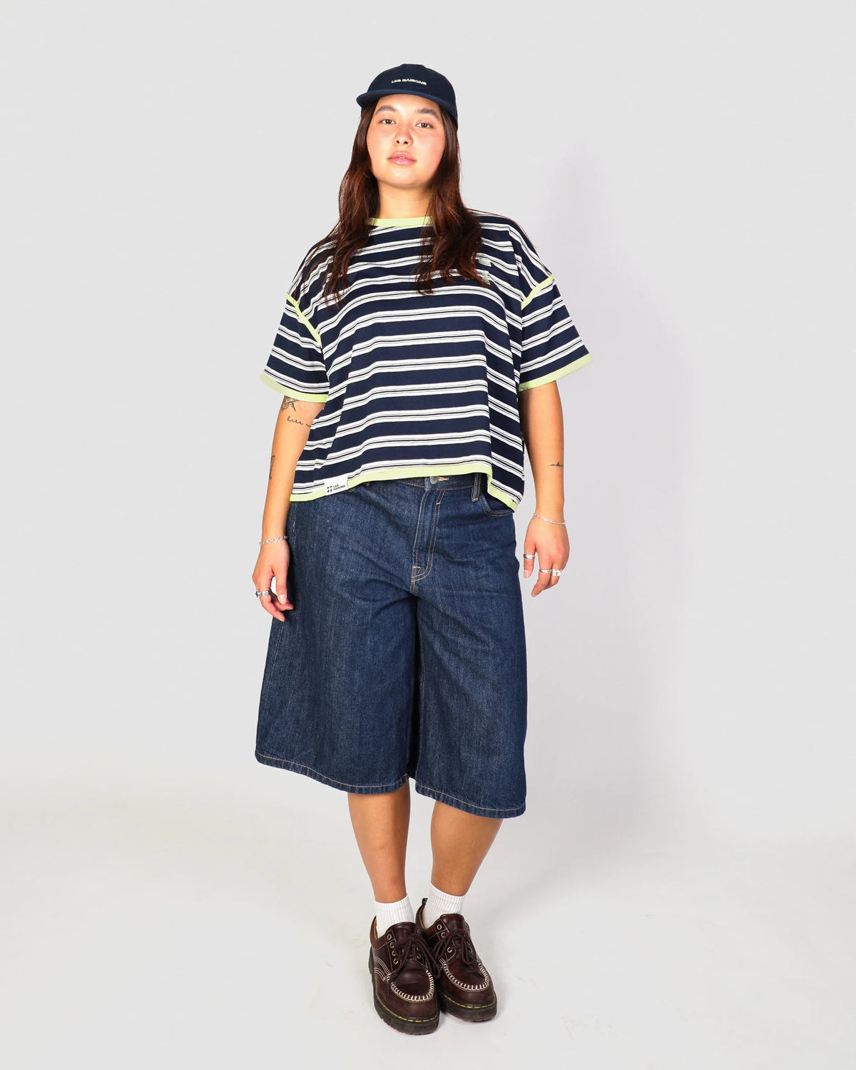 LES SAISONS W STRIPED T-SHIRT