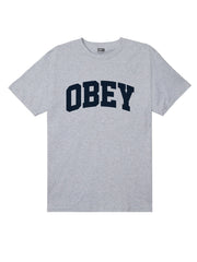 OBEY COLLEGIATE TEE - Blanc
