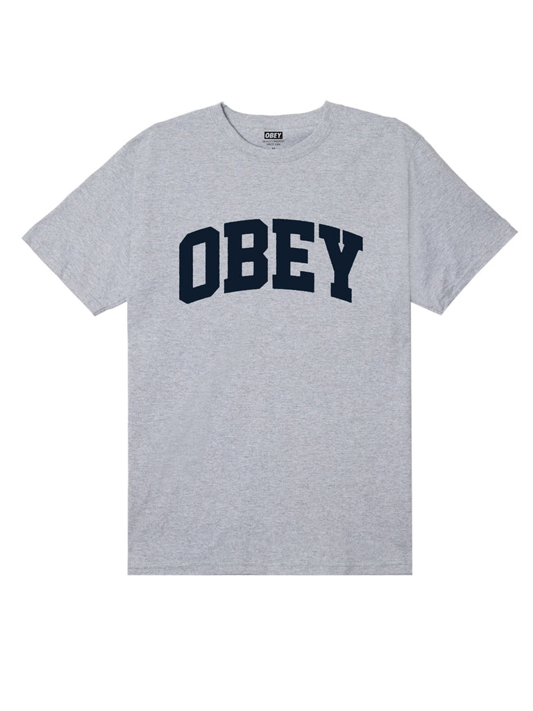 OBEY COLLEGIATE TEE - Blanc