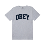 OBEY COLLEGIATE TEE - Blanc