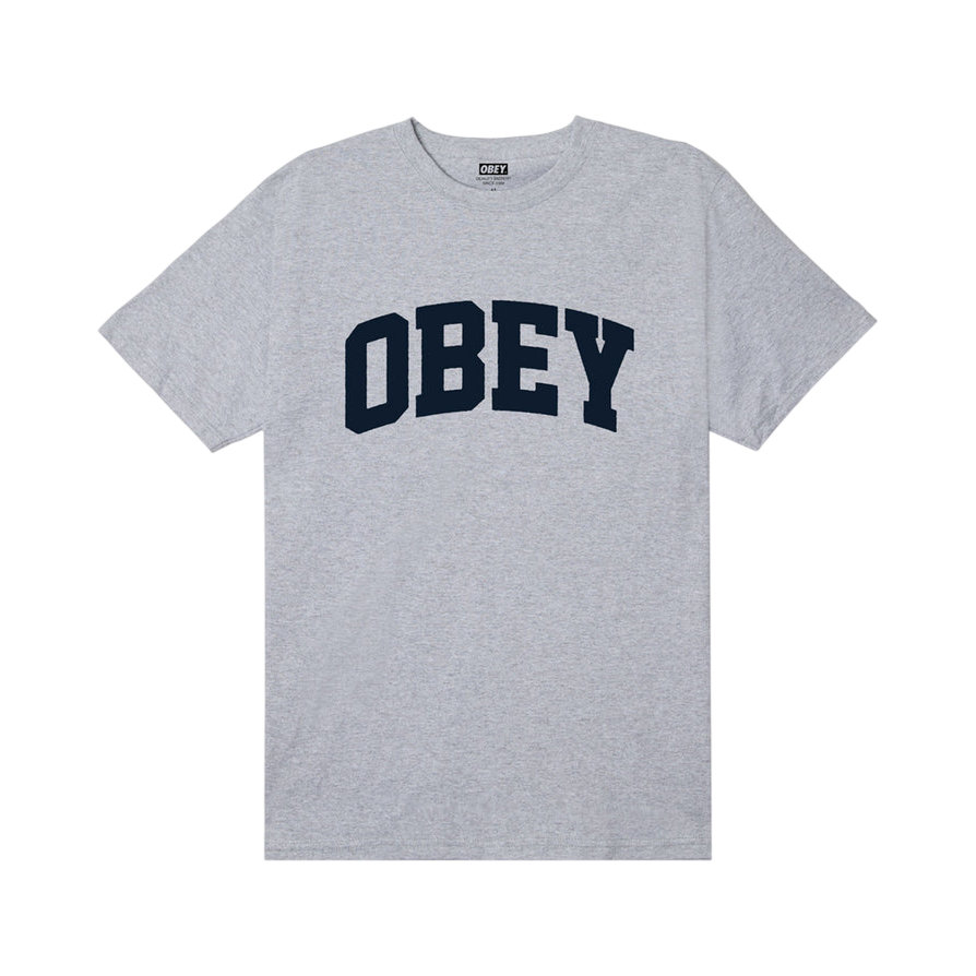 OBEY COLLEGIATE TEE - Blanc