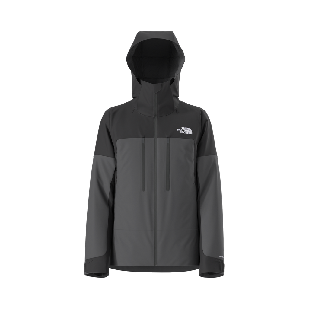 The North Face Chakal gris anthracite et noir, vue de face