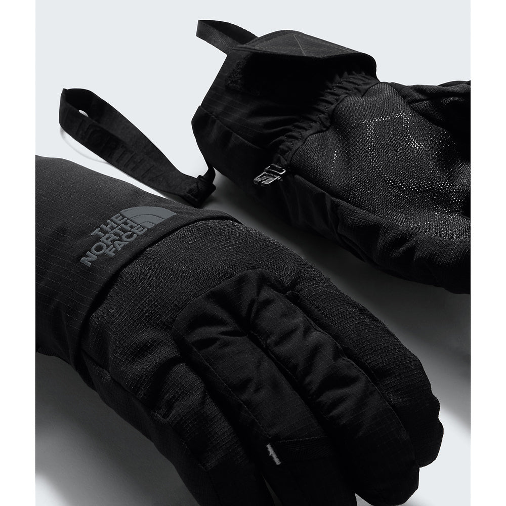 Gants The North Face Montana Short Glove noirs, détail des poignets et du tissu