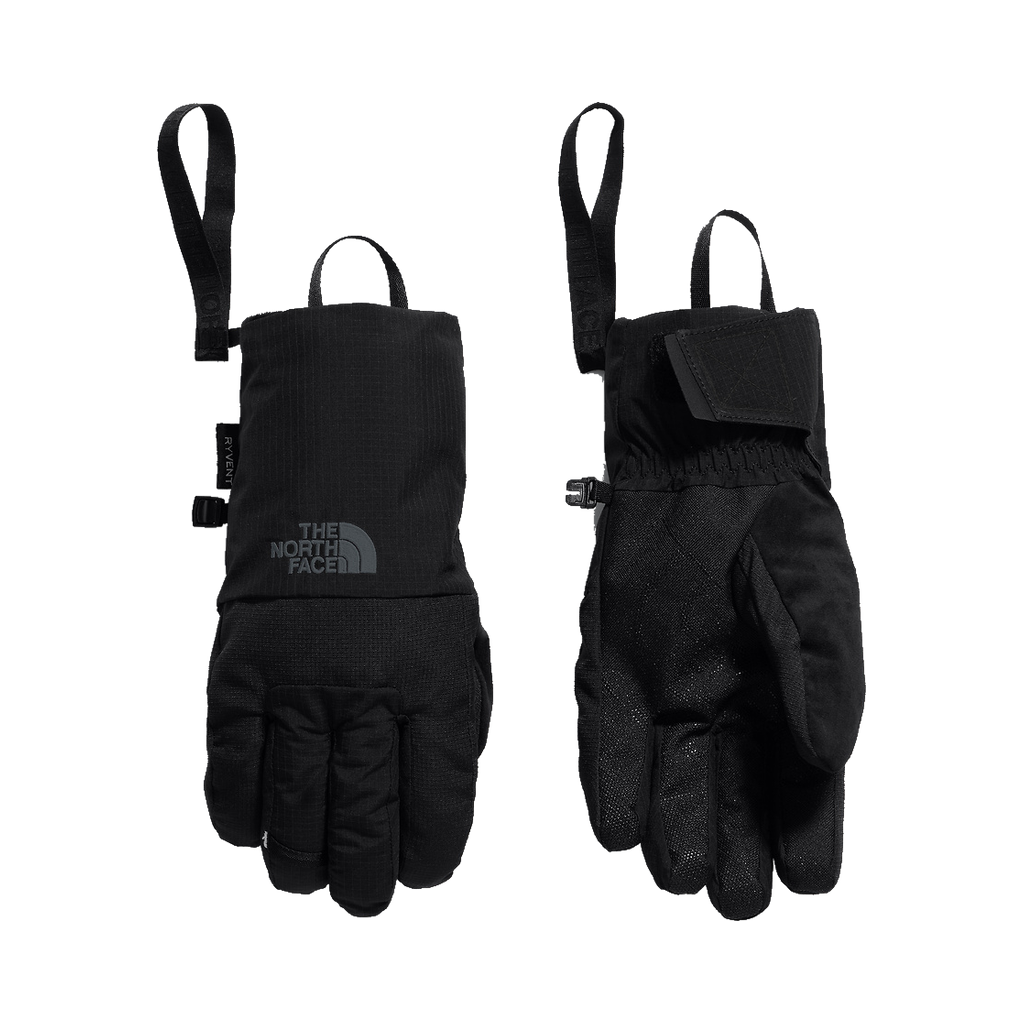Gants The North Face Montana Short Glove noirs, vue du dos et de la paume