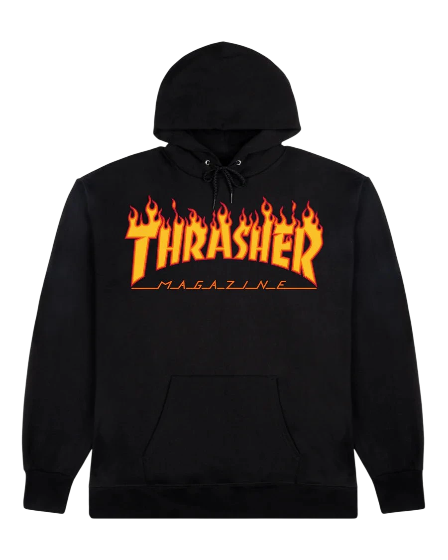 THRASHER M FLAME LOGO HOODIE - Boutique Homies