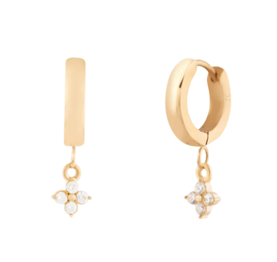 TWENTY COMPASS W MERVEILLES HOOPS - Boutique Homies