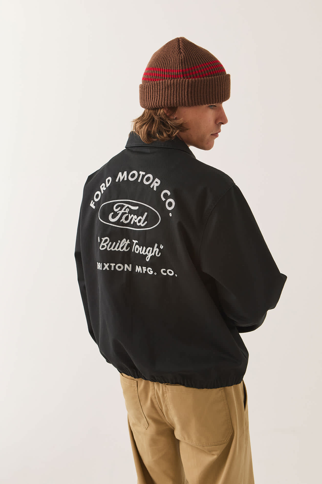 BRIXTON X FORD BUILT TOUGH HARRINGTON JACKET - Burnt Rubber