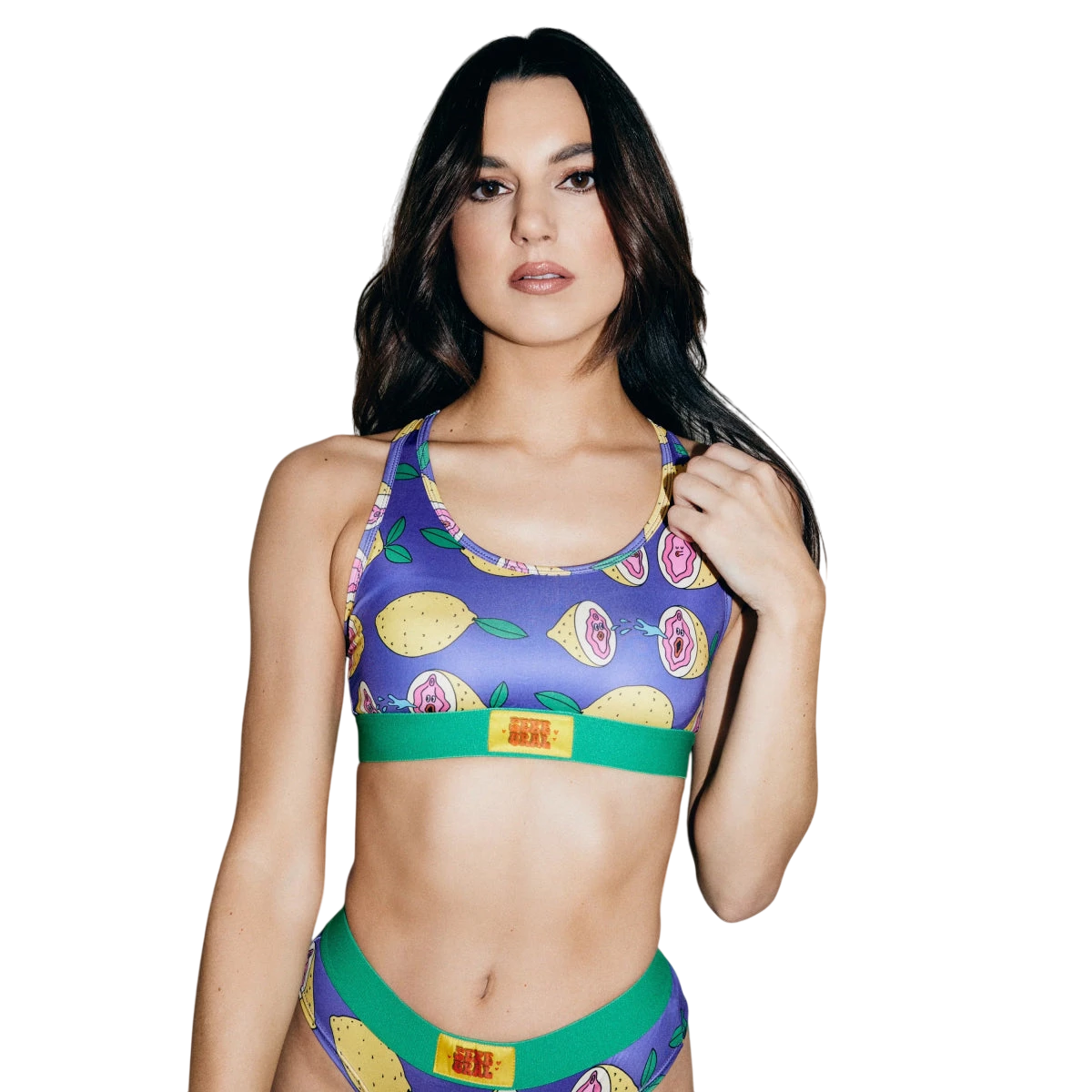 UNDZ W SEXE ORAL LOGO CITRON BRA - Boutique Homies