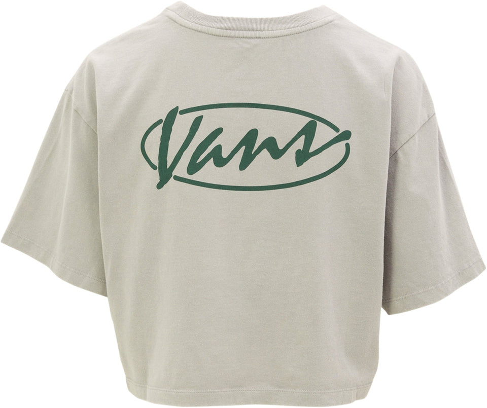 VANS W ERA SCRIPT RELAXED CROP SS