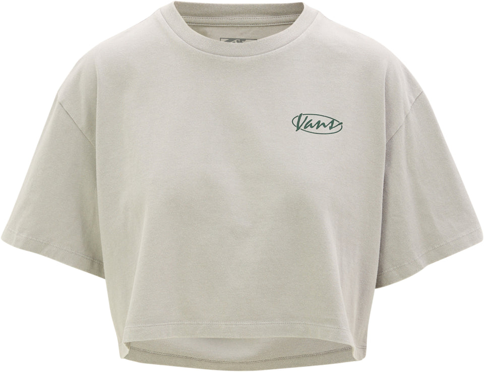 VANS W ERA SCRIPT RELAXED CROP SS