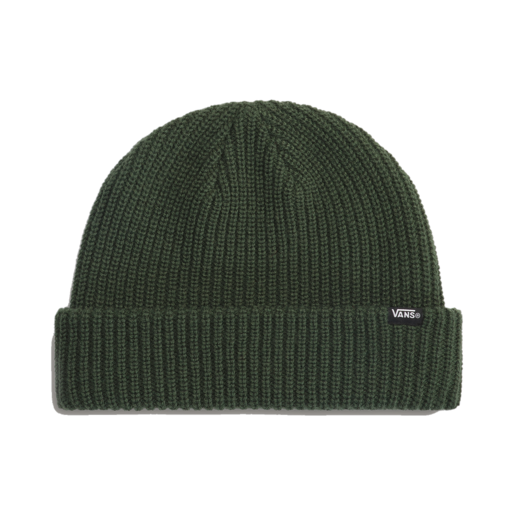 Vans Core Basic Cuff Oil Green, vue de face avec revers.