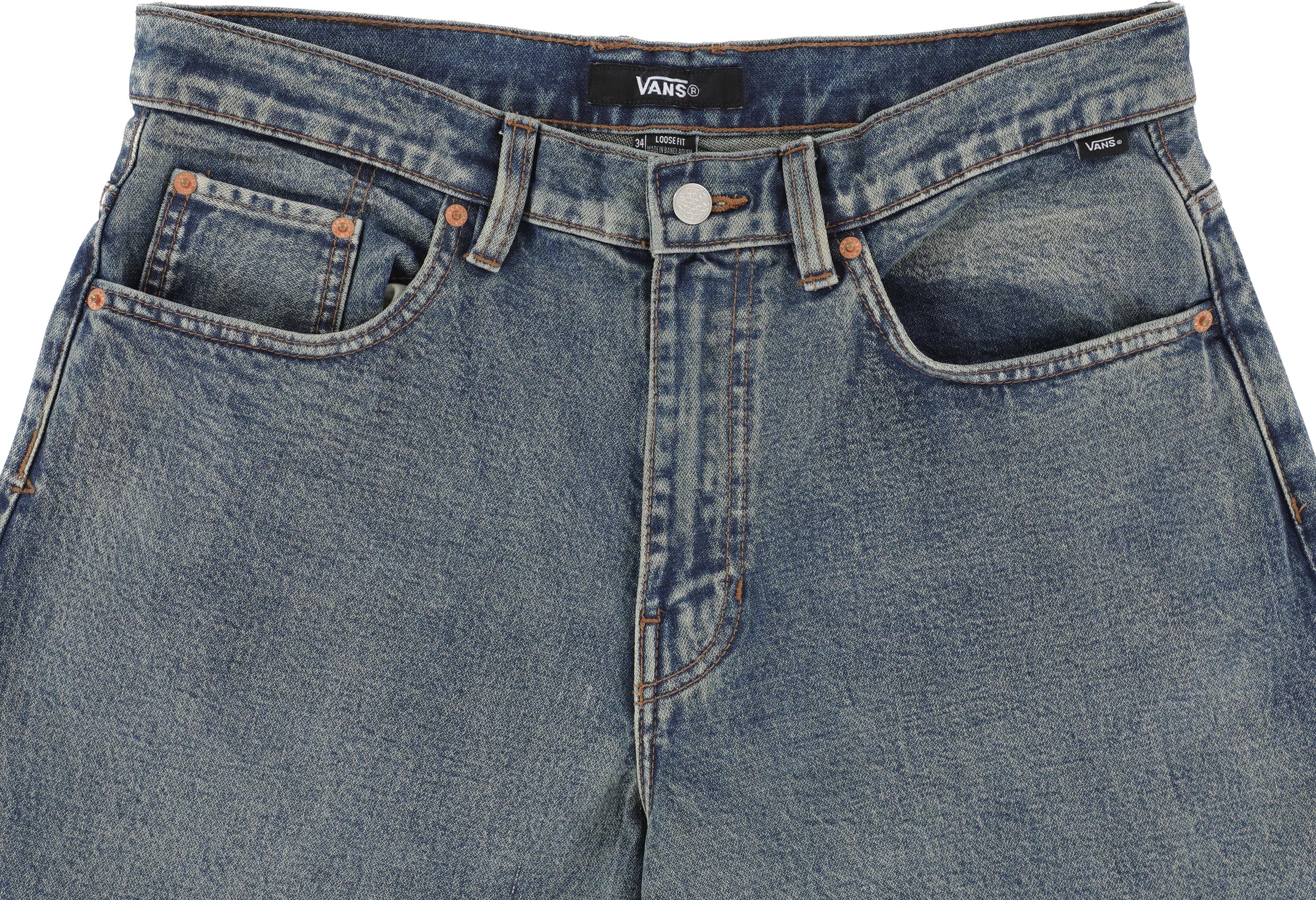 VANS LX CHECK-5 LOOSE DENIM PANTS