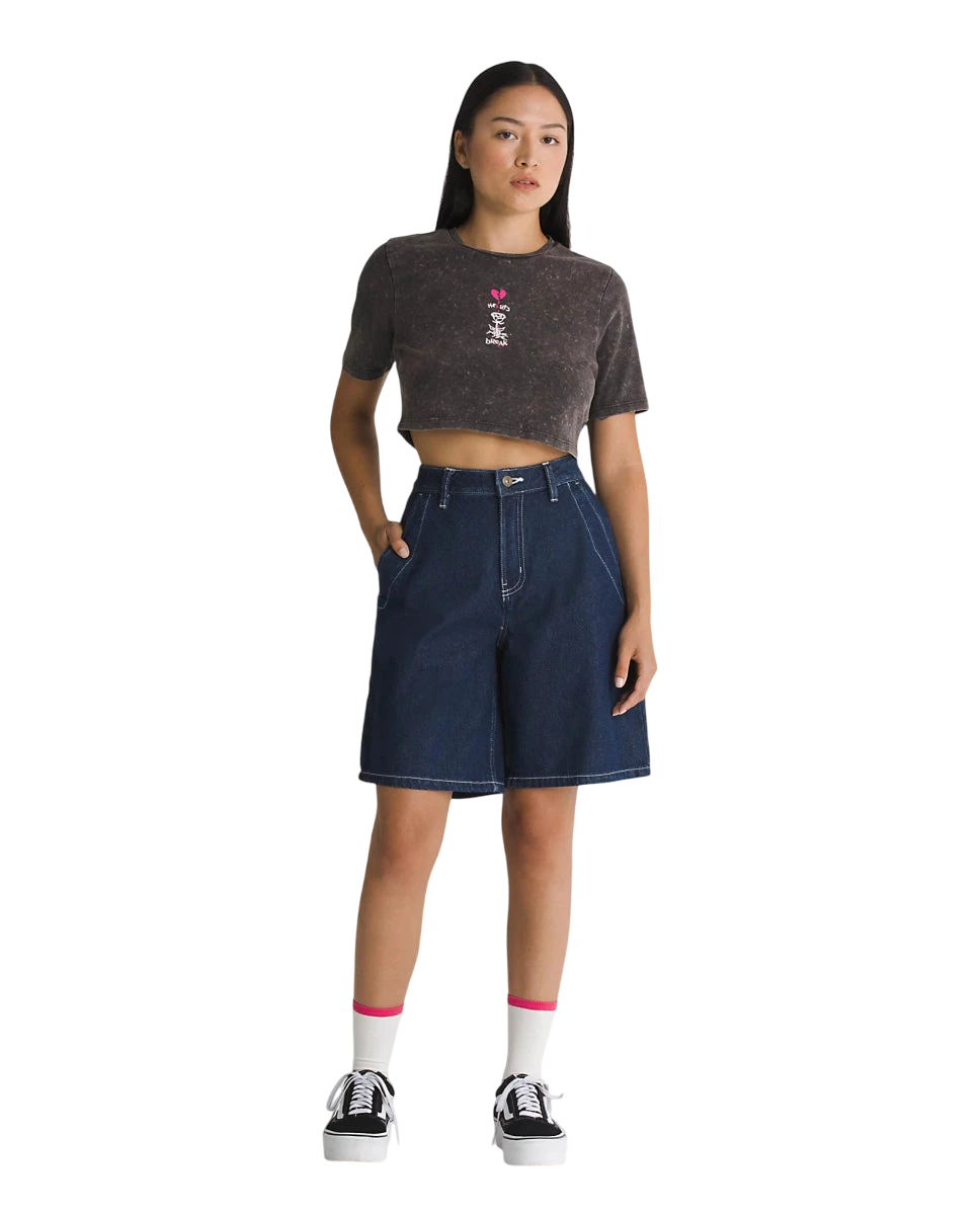 VANS W GROUNDWORK LONG DENIM SHORT - Boutique Homies