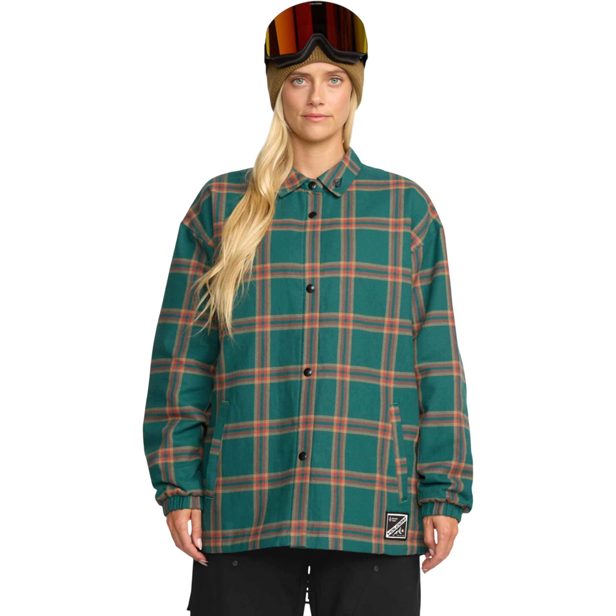 VOLCOM W INS RIDING FLANNEL JACKET