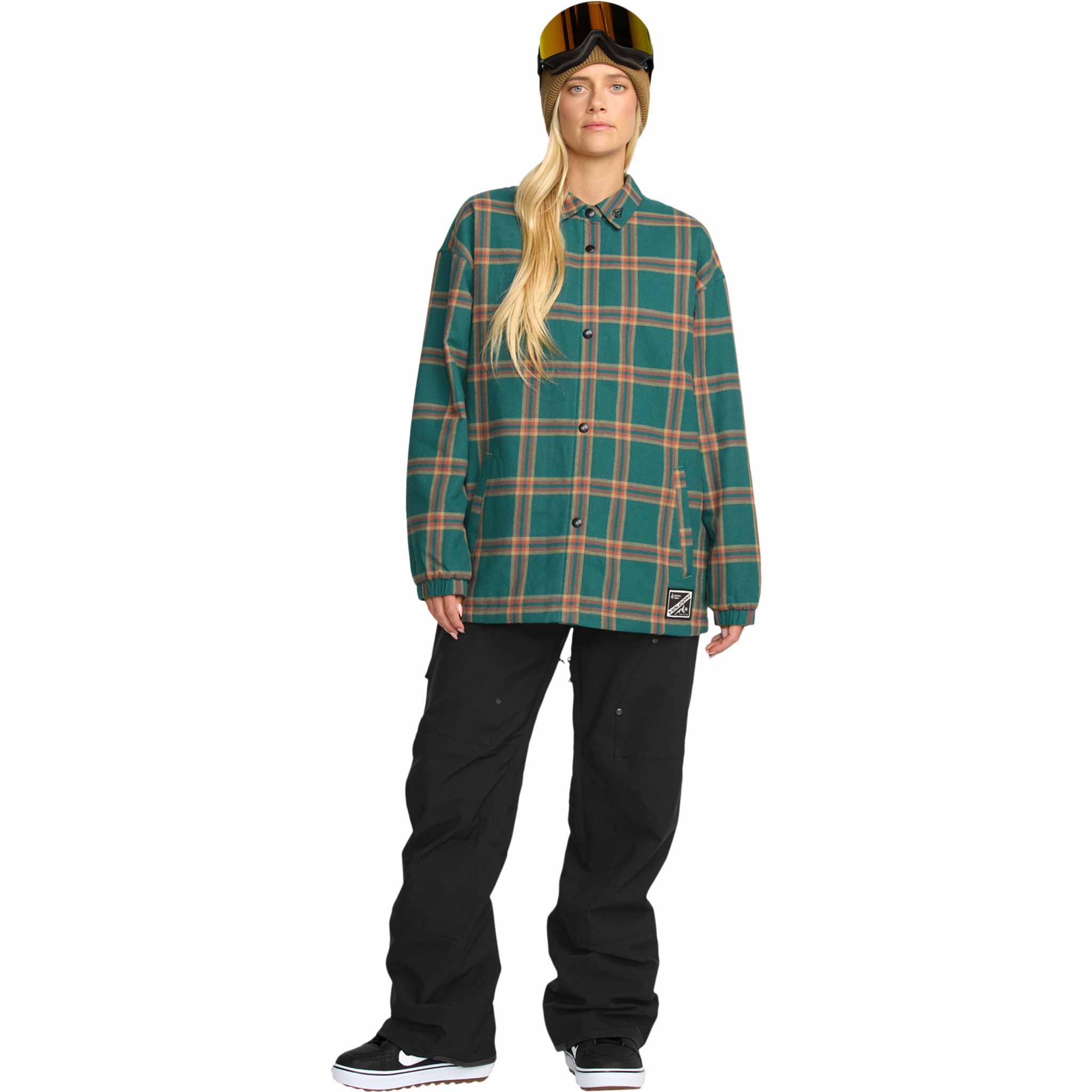 VOLCOM W INS RIDING FLANNEL JACKET