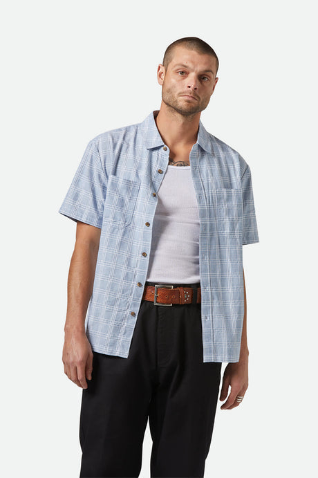 BRIXTON VINTAGE OXFORD PLAID S/S WVN 