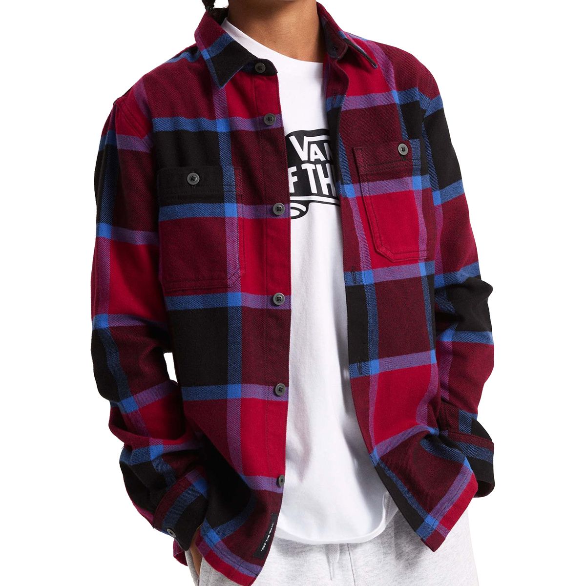 VANS Y LARKSPUR PLAID FLANNEL