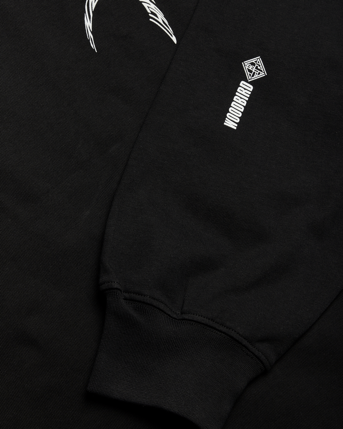Woodbird Beam LS Warp Tee — noir — photo originale 5