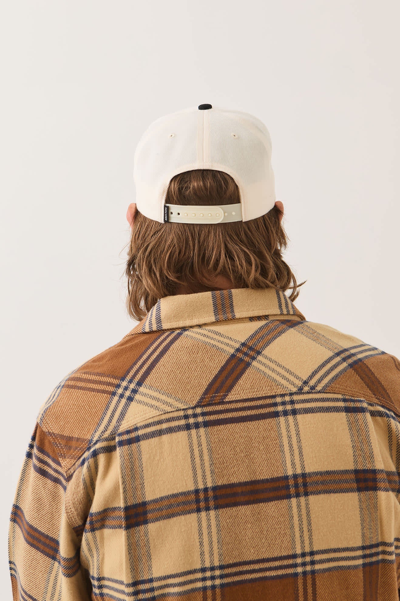 BRIXTON X FORD MUSTANG SNAPBACK - Wimbledone White/Burnt Rubber