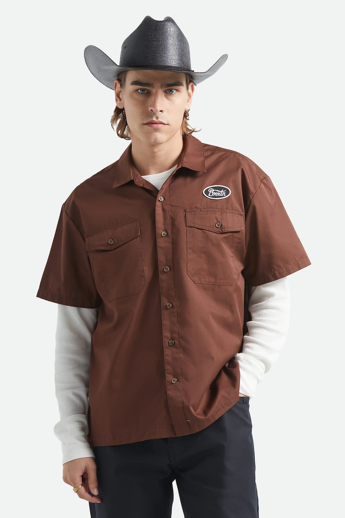 BRIXTON BUILDERS OLSON SS WOVEN
