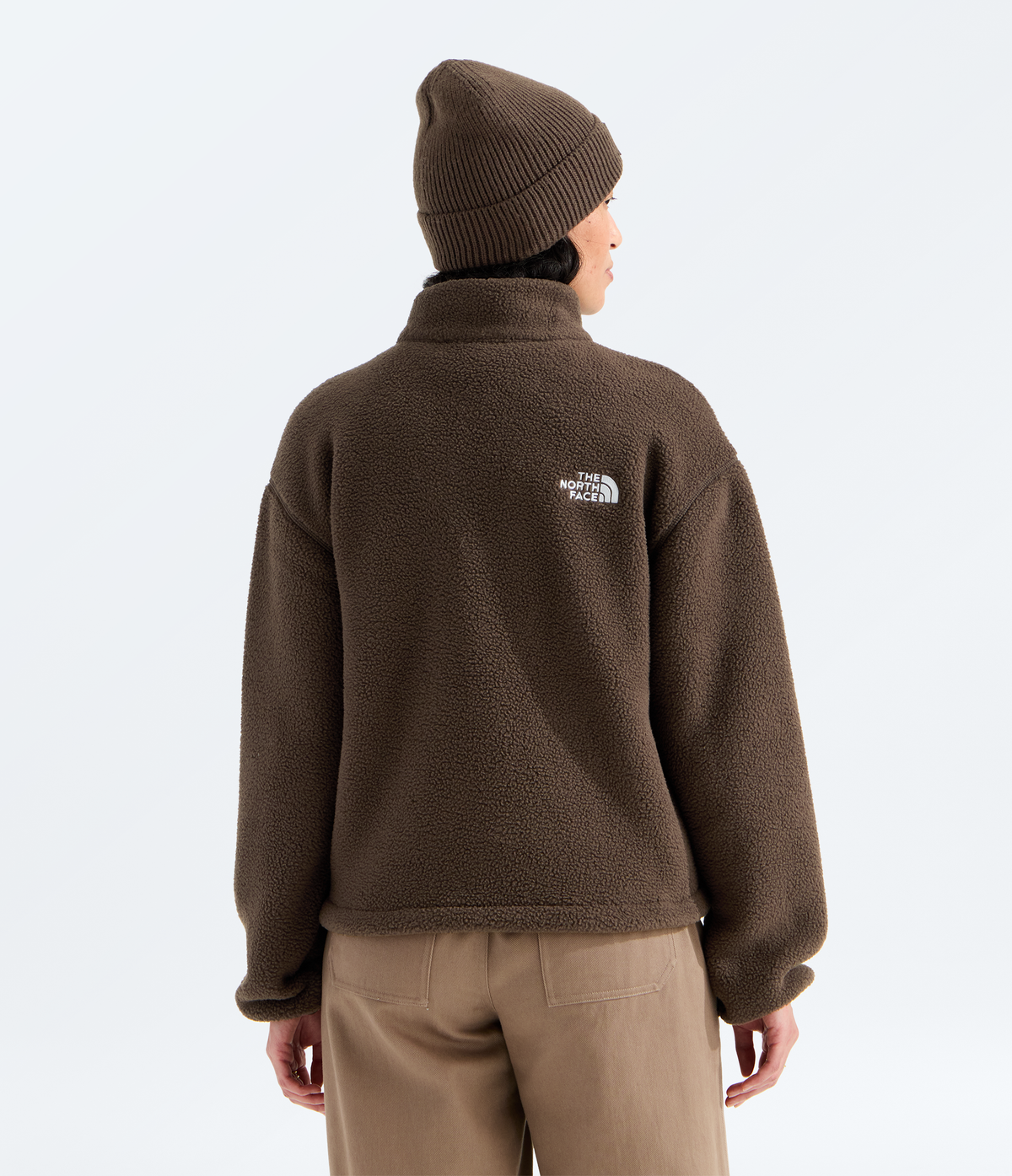 THE NORTH FACE W TNF Fleeski 1/4 Zip Pullover Dark Chestnut - dos