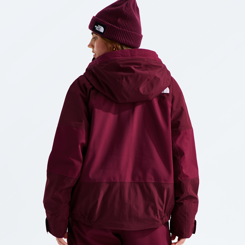 The North Face Women's Powstar Jacket Burgundy Crush - dos