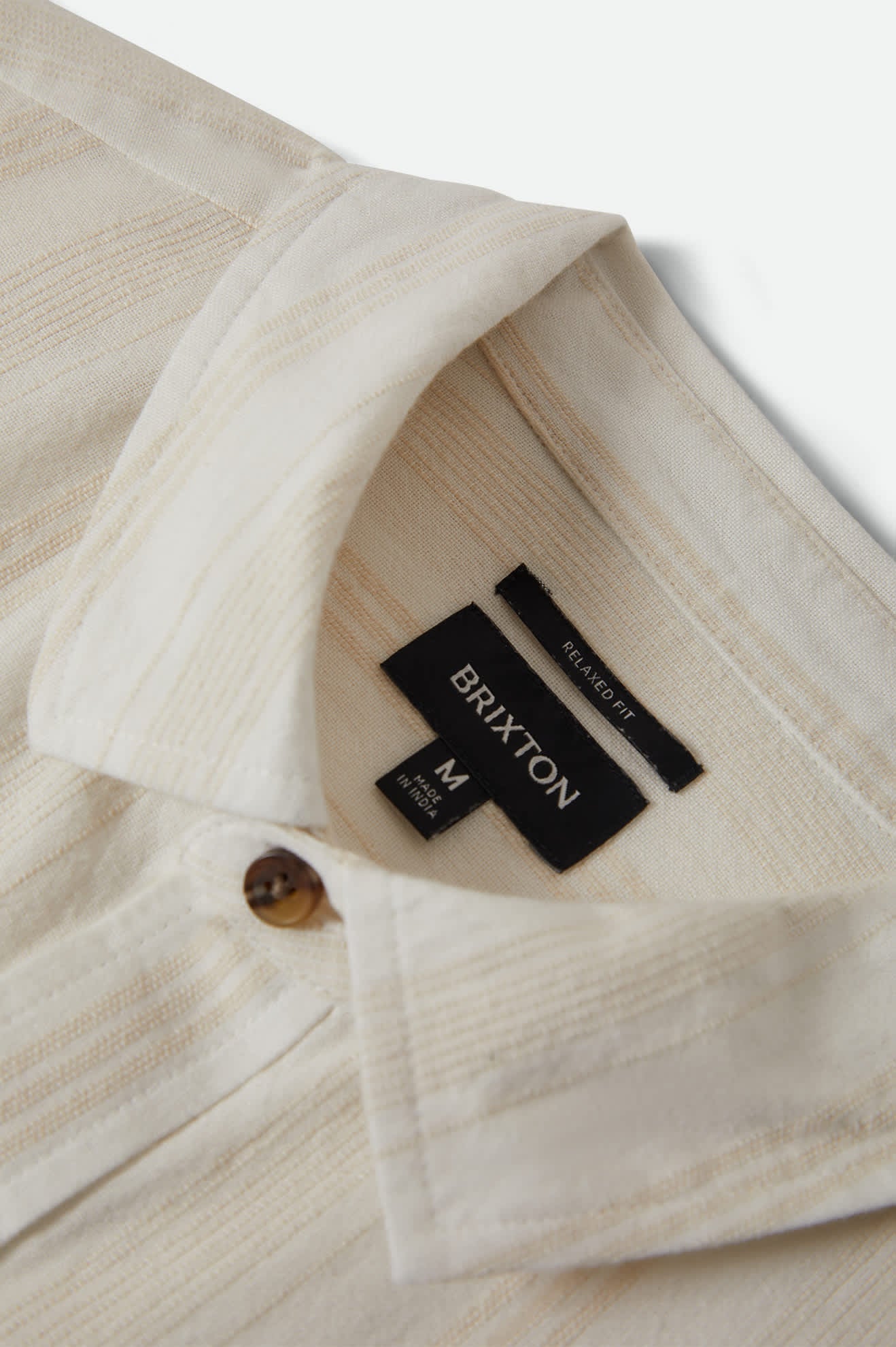BRIXTON CRU STRIPED DOBBY SS WOVEN