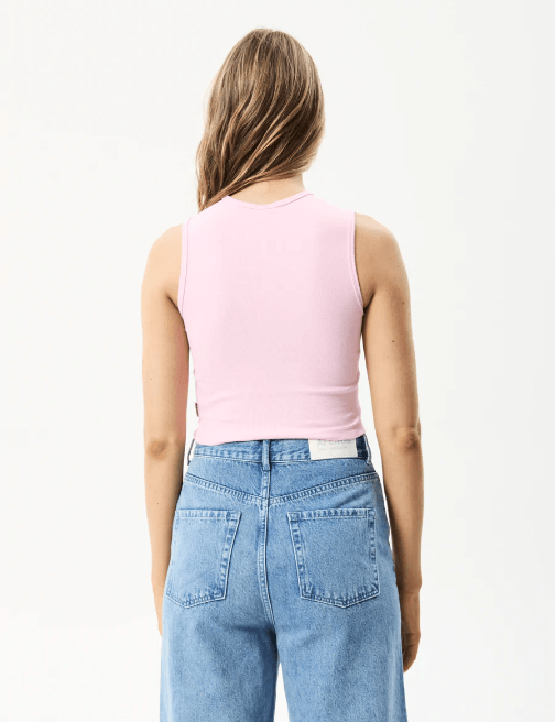 AFENDS HARLOW RECYCLED RIB SINGLET - Boutique Homies