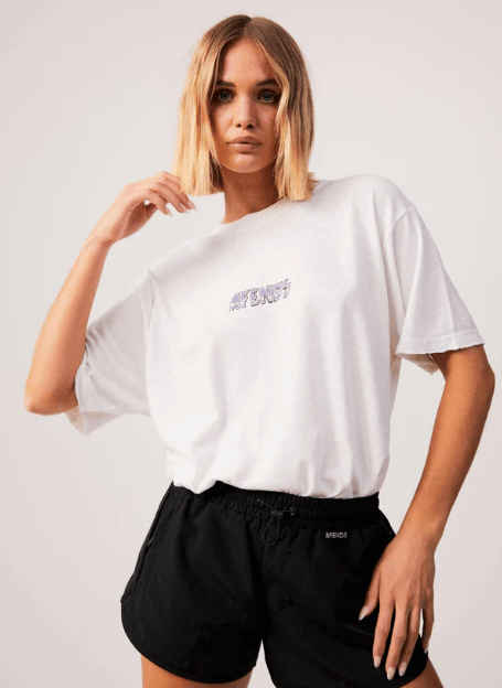 AFENDS PEARLY HEMP OVERSIZED TEE - Boutique Homies