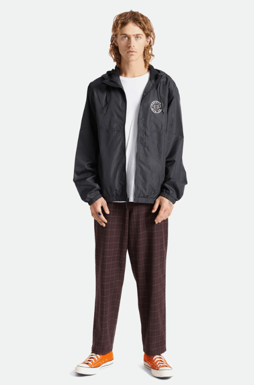 BRIXTON CLAXTON CREST LW ZIP HOOD JACKET - Boutique Homies
