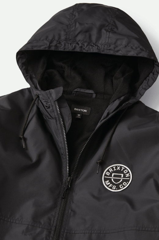 BRIXTON CLAXTON CREST LW ZIP HOOD JACKET - Boutique Homies