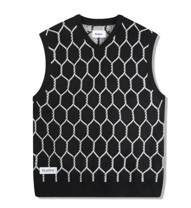 BUTTER GOODS M CHAIN LINK KNITTED VEST - Boutique Homies