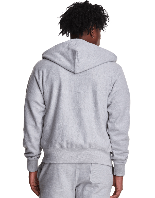 CHAMPION M REVERSE WEAVE FULL ZIP HOOD - Boutique Homies