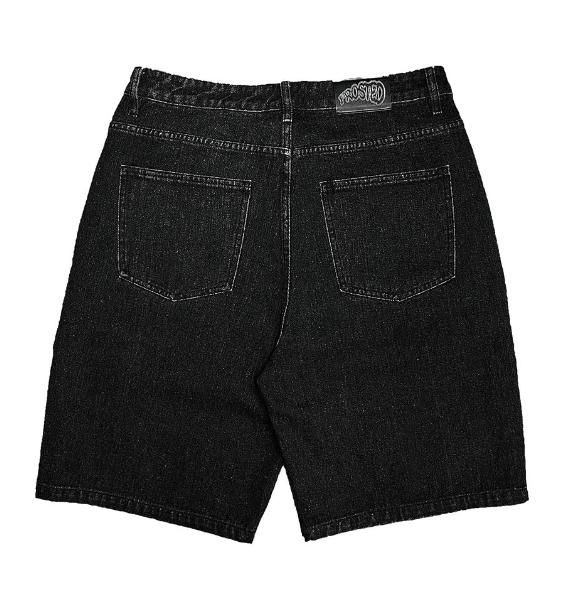 FROSTED WAVY JEANS SHORTS - Boutique Homies
