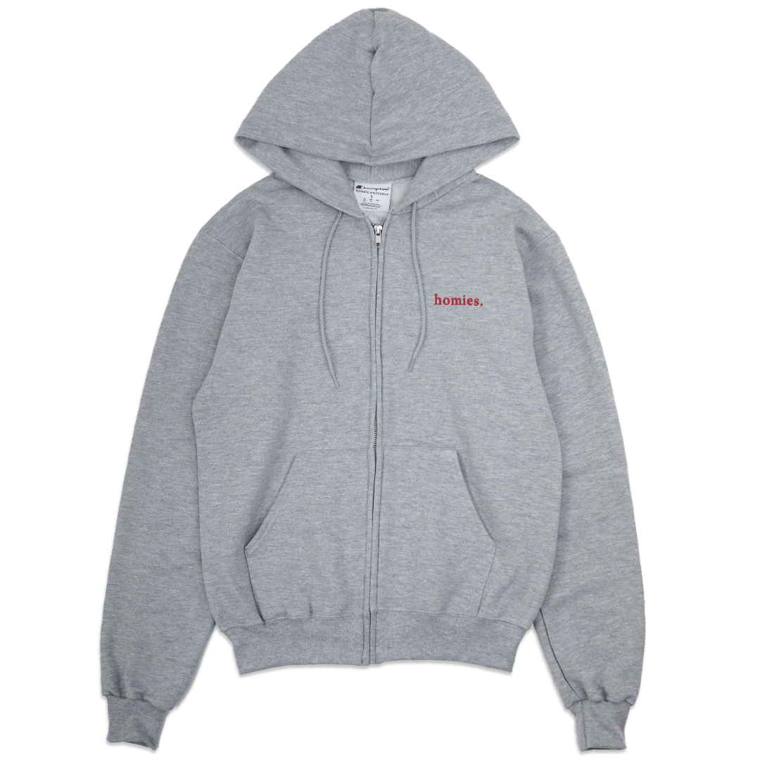 HOMIES SERIF ZIP HOODIE